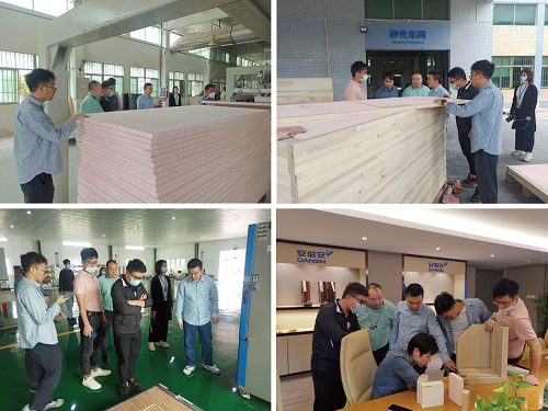 ob体育app下载防火隔音门工艺新升级 金牌厨柜考察安必安(图2)